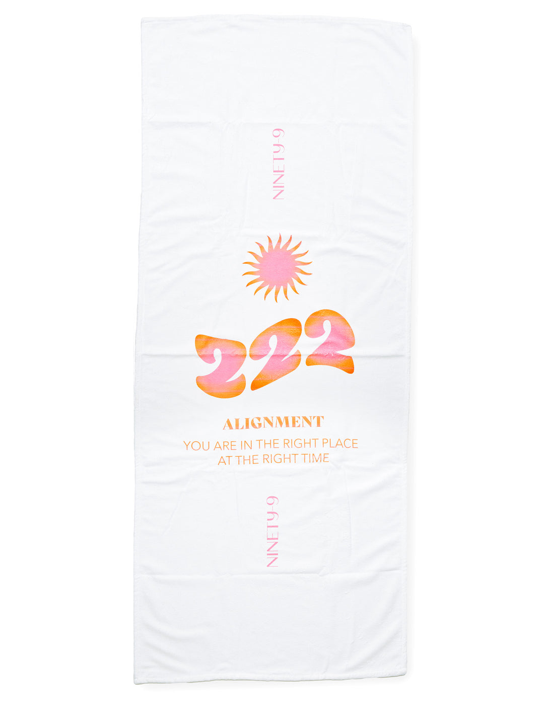 ALIGNMENT - Beach Towel • White/Orange