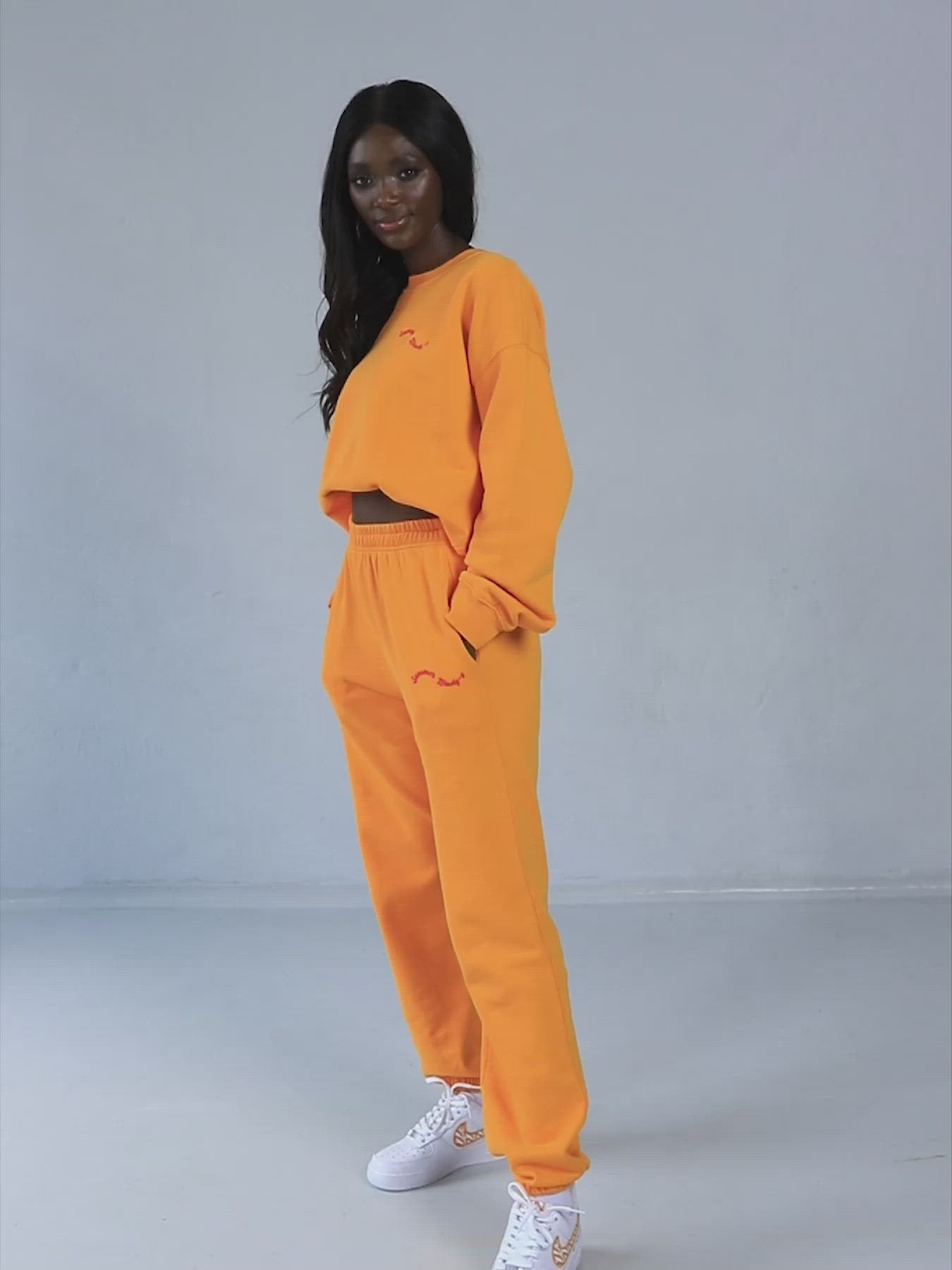 Bright orange joggers new arrivals