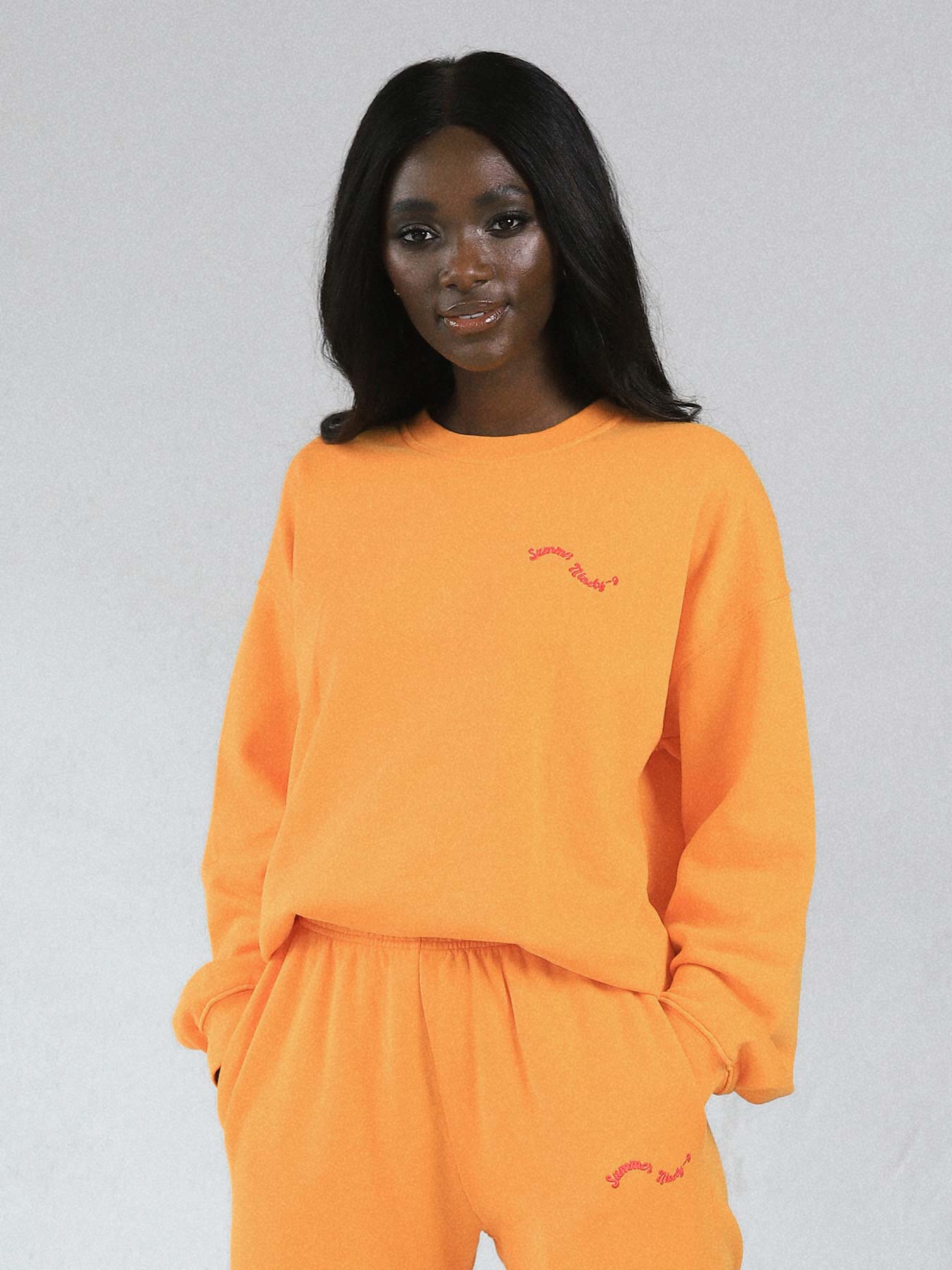SUMMER Sweatshirt Bright Orange NINETY 9