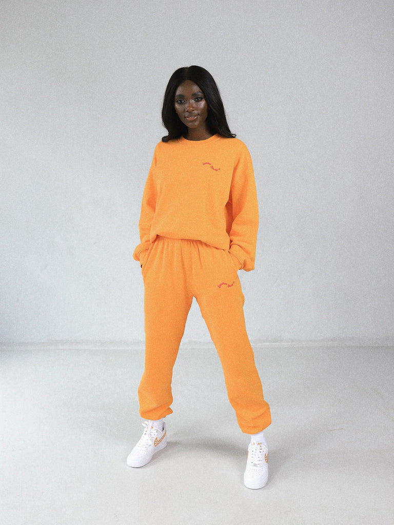 Blue and orange sweatpants shop