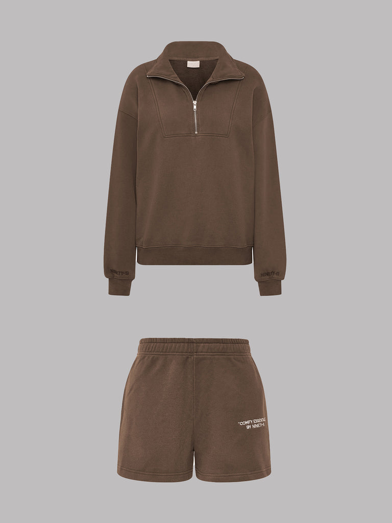 Sweatshirt and shorts outfit outlet