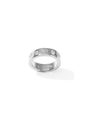 ELEGANCE WIDE - Ring • Color: White Gold