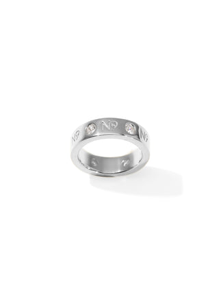 ELEGANCE WIDE - Ring • Color: White Gold
