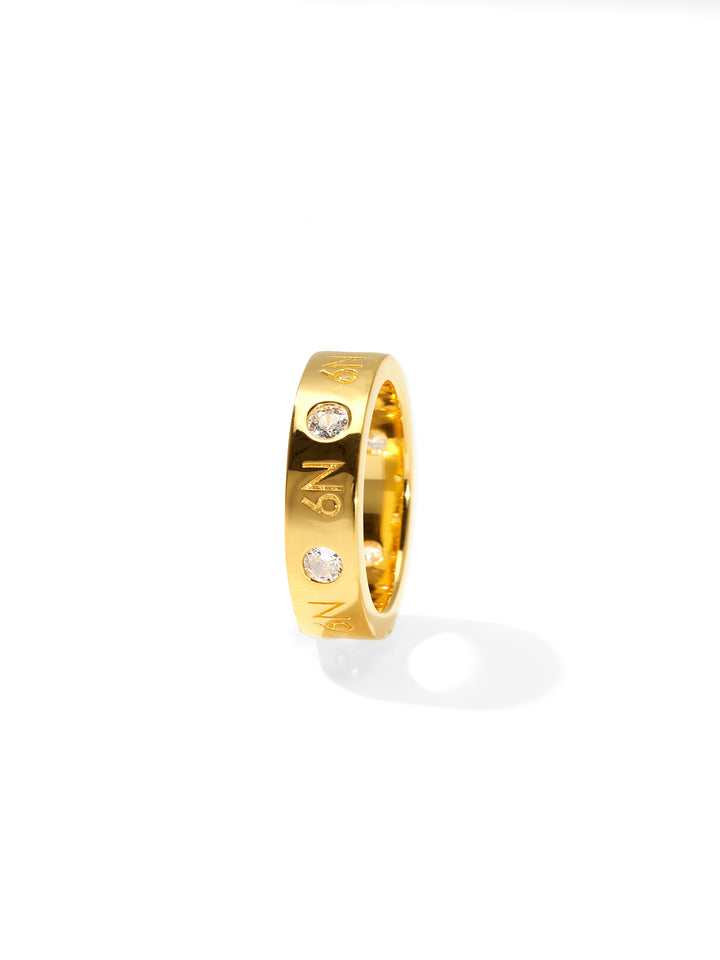 ELEGANCE WIDE - Ring • Color: 18K Yellow Gold