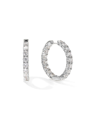 GLAMOROUS - Earrings • Color: White Gold