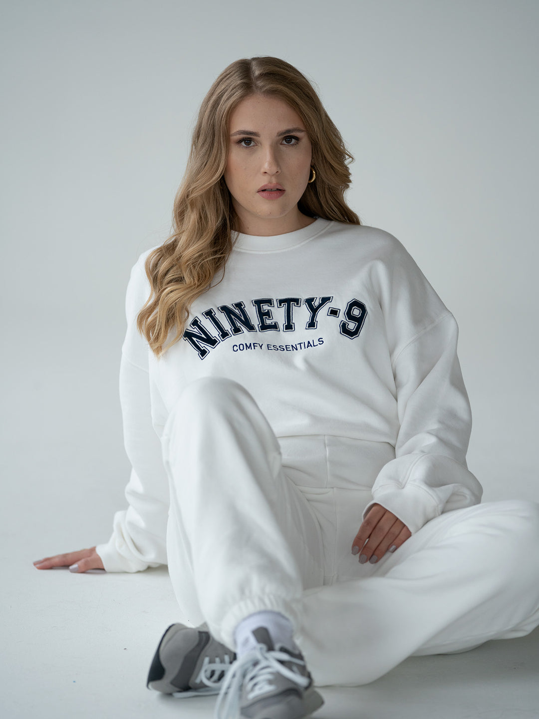 ESSENTIALS - College Sweater  •  Off-White