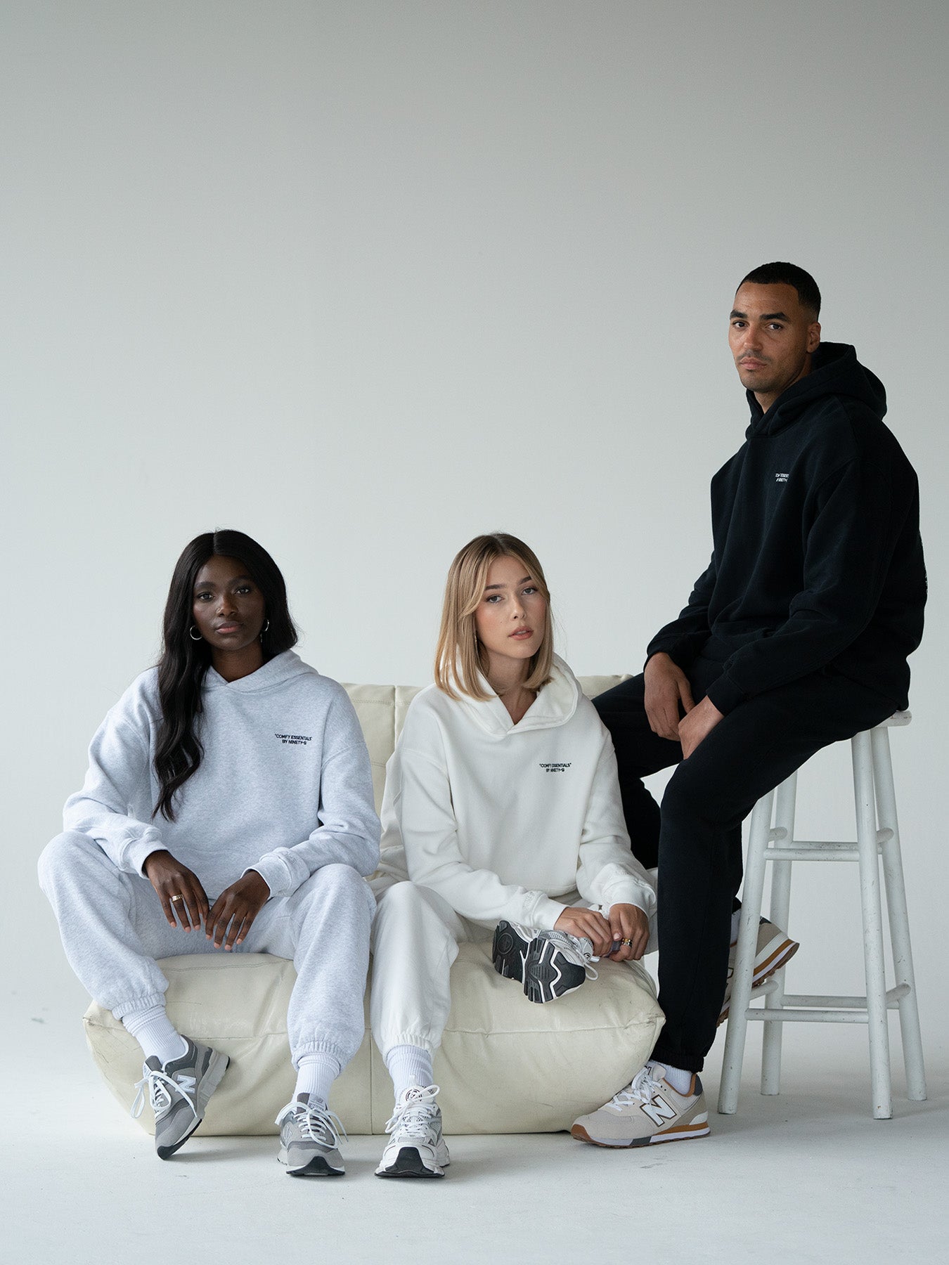 ESSENTIALS - Hoodie • Black – NINETY-9