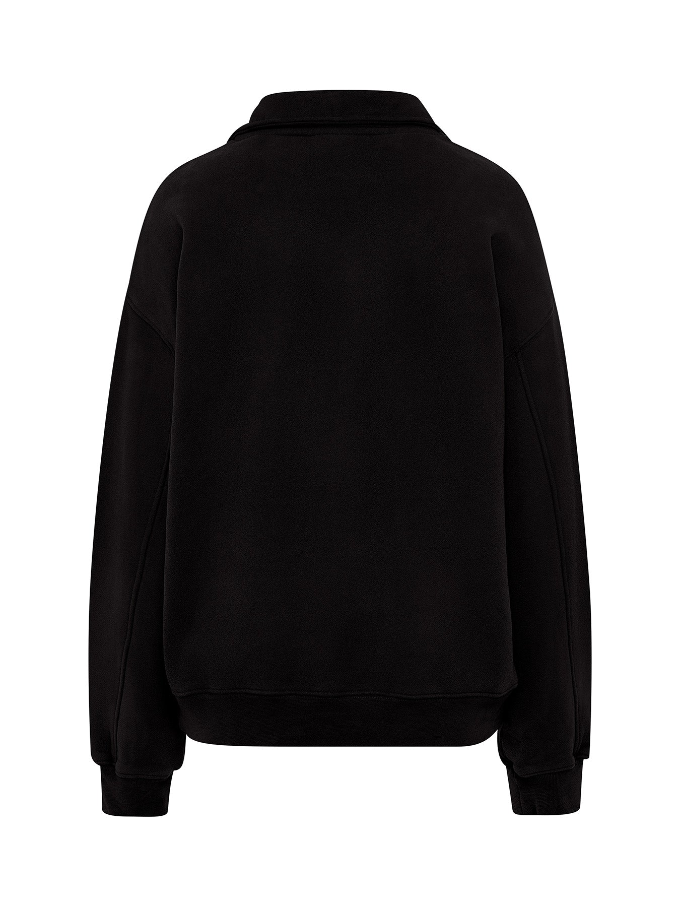 Half zip black sweater sale