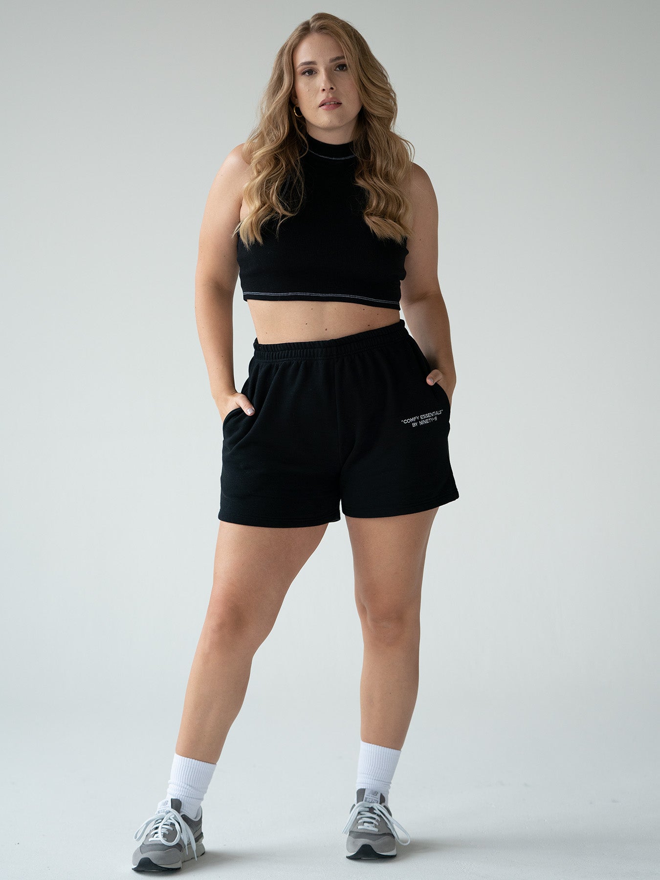 ESSENTIALS - Shorts • Black – NINETY-9