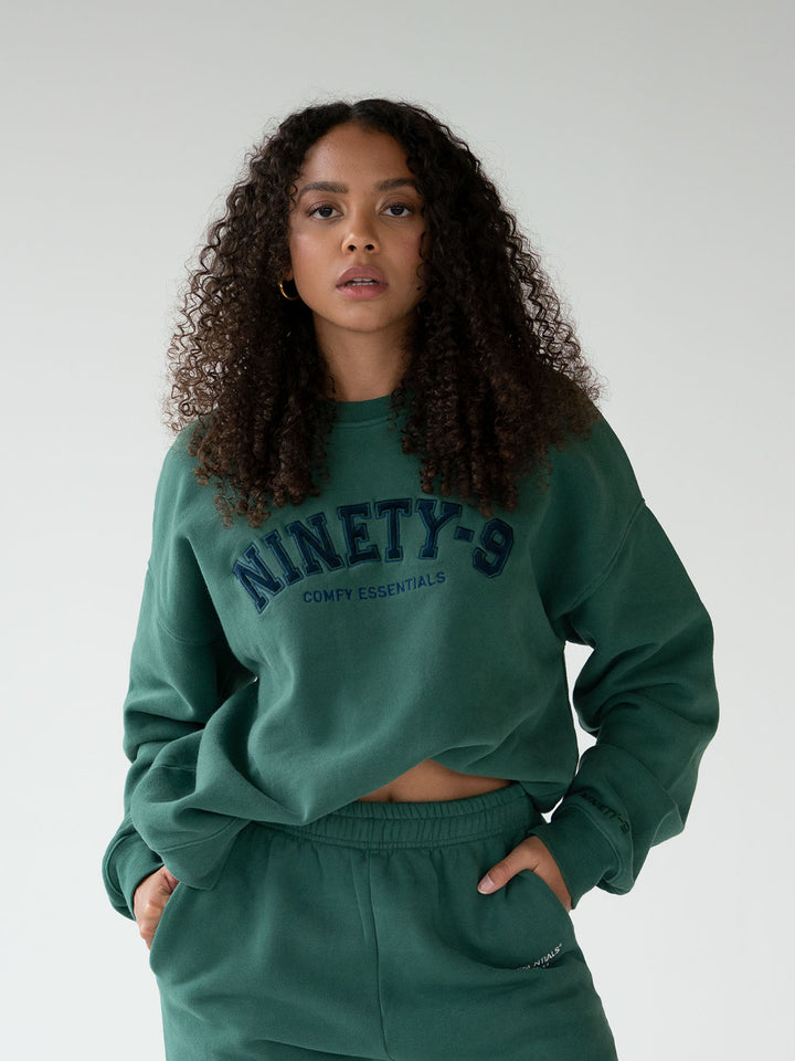 ESSENTIALS - College Sweater  •  Forest Green