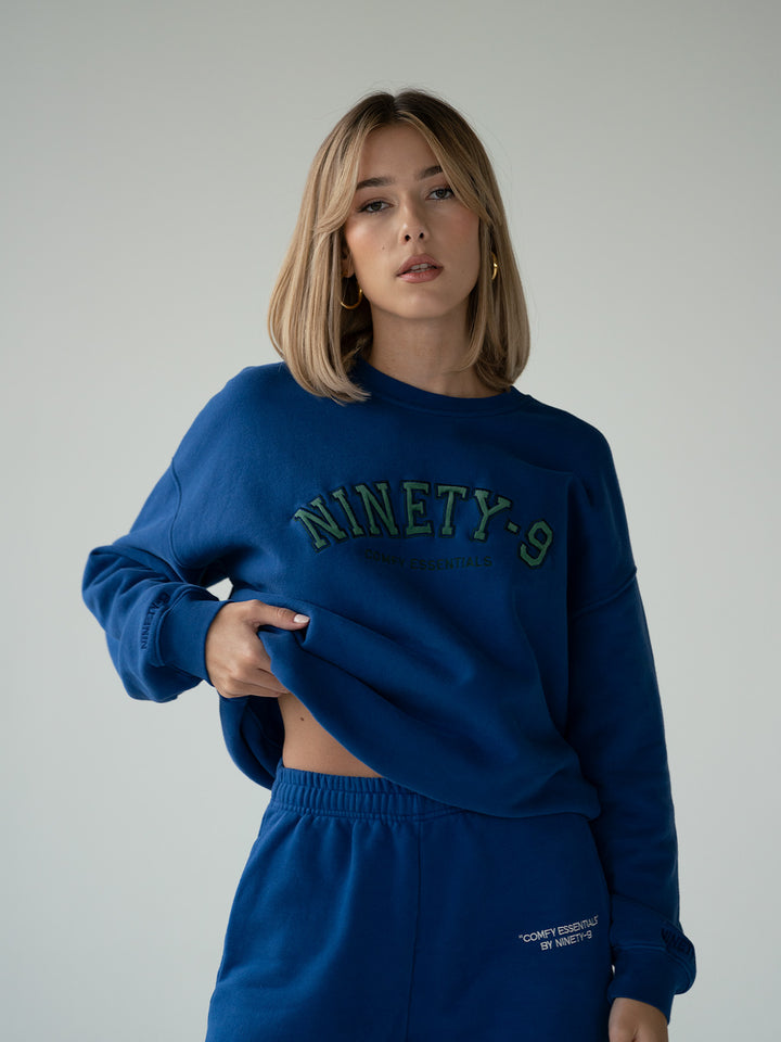 ESSENTIALS - College Sweater  •  Classic Blue