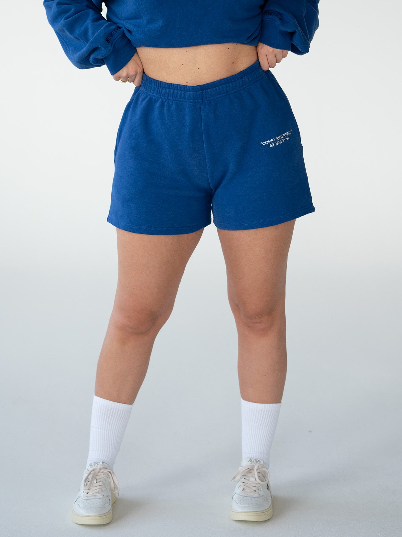 ESSENTIALS - Shorts • Classic Blue – NINETY-9