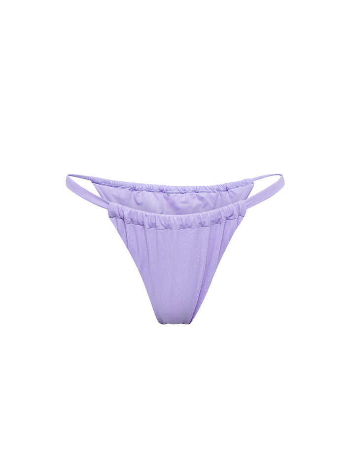 CAPE TOWN - Pleated Bottom • Glittery Lavender